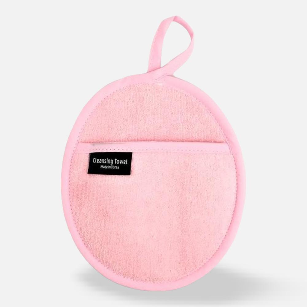 도모아 킴스팜팜 국산 초극세사 핑크 클렌징 미용장갑(1개) 세안 클렌징타올