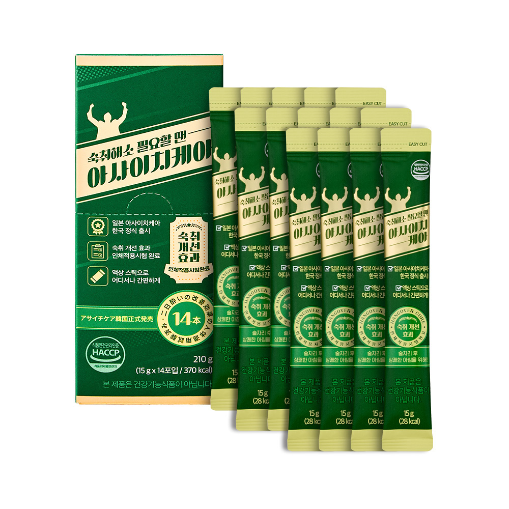 숙취해소제 아사이치케아 210g 14포입, 1팩 제품 이미지