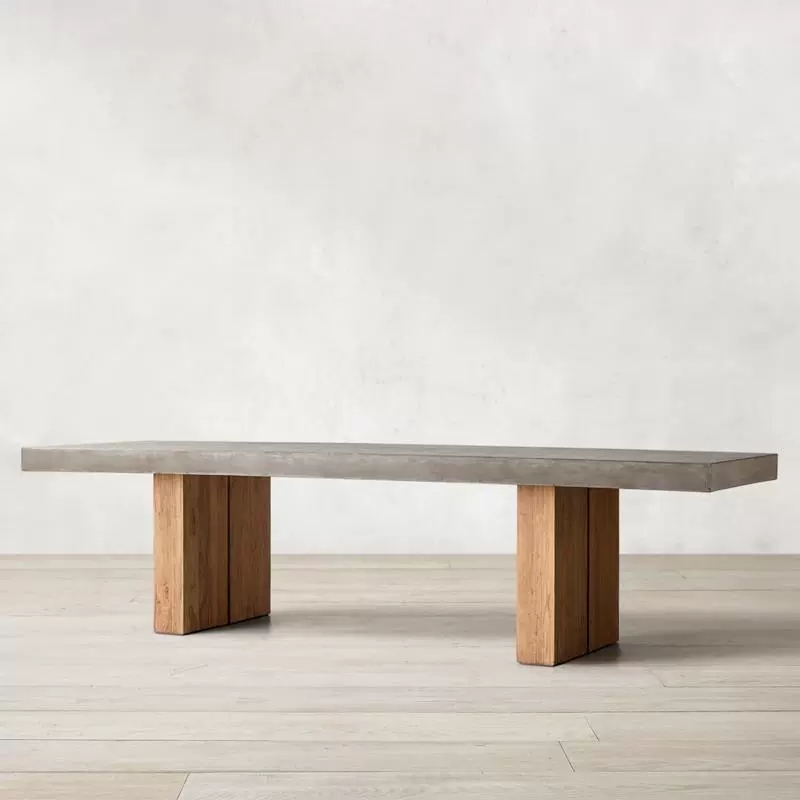 나무 테이블 우드슬랩 대형 사무실 탁자 카페 회의용 140 x 70x75 5cm - 상품 이미지