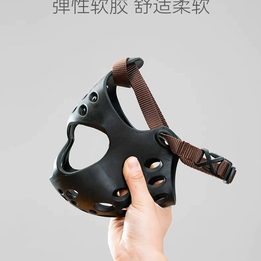 리멤버셀 아메리칸불리입마개 단두종 퍼그 방지 L 입 A. 흑요석 블랙, A. S미니어처 프렌치 불독 강아지 참고 체중 10kg 머리둘레 2736cm - 상세 이미지 4