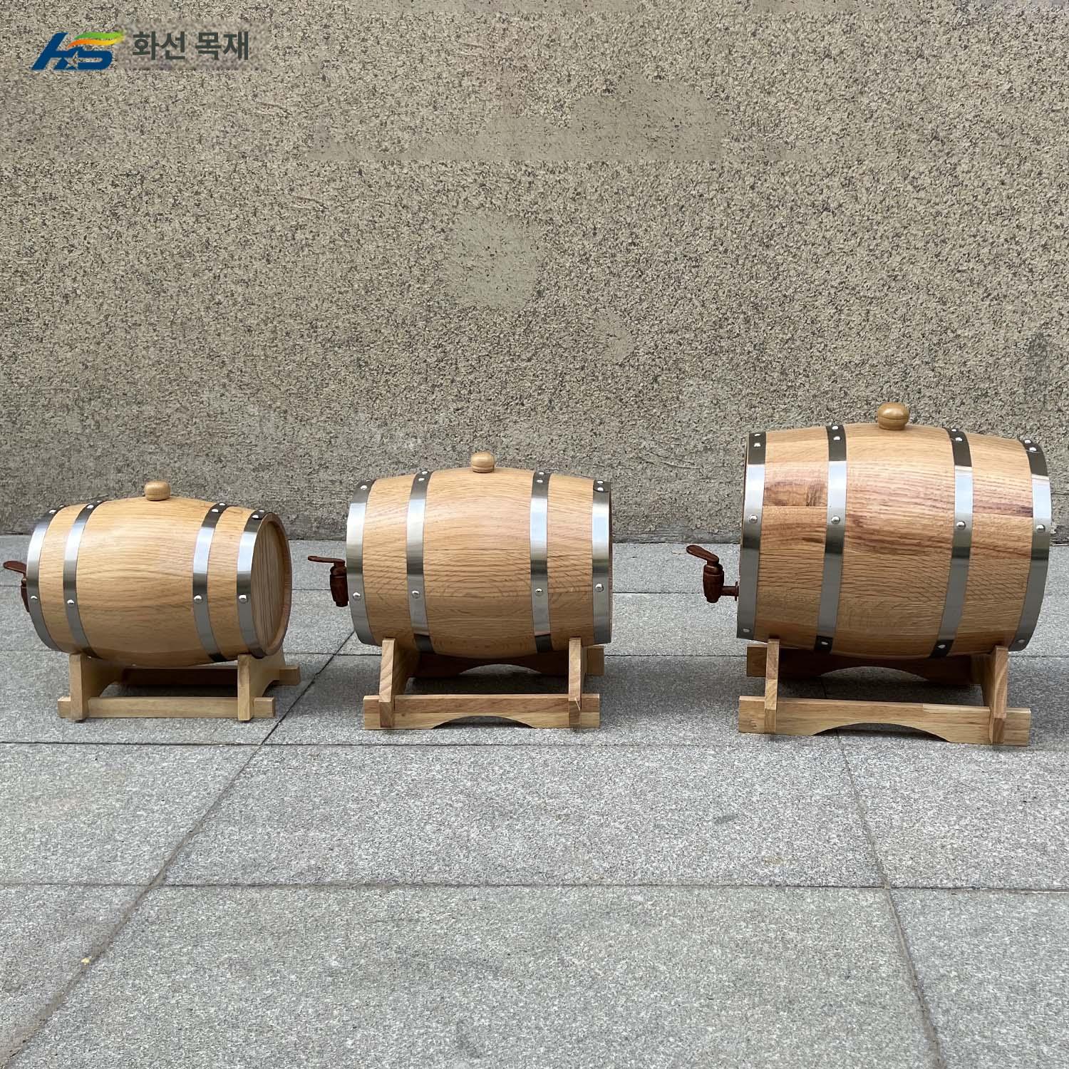 투명 오크통 원목 우드 숙성용 3L 디스펜서 인테리어 소형 전시 장식용 - 상세 이미지 4