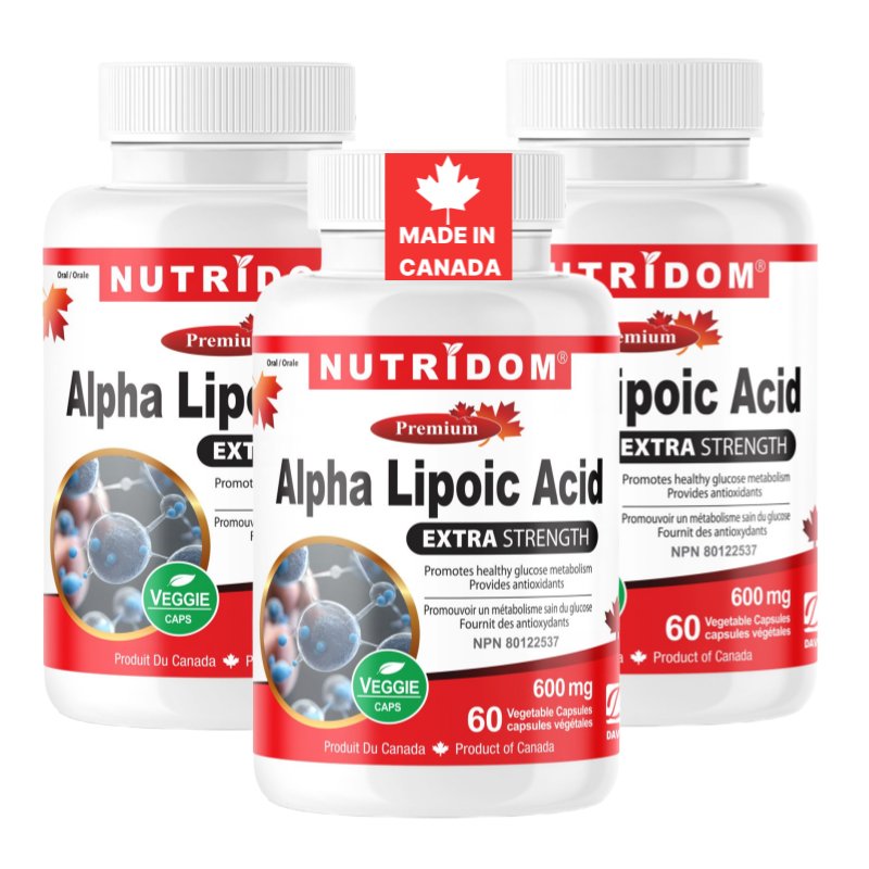 (3팩세트) 뉴트리돔 알파리포산 알리포산 ALA 600mg 60캡슐 N291 - 상품 이미지
