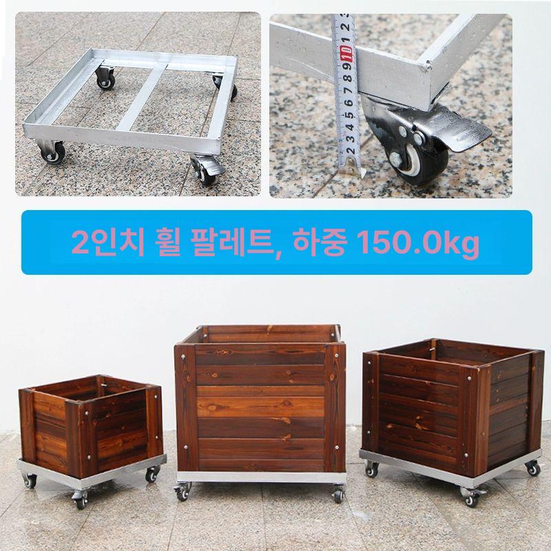 정사각 이동식 도로 방부목 대형 상자 플랜트박스 조경 펜스 공사장 진입 화분 울타리 화단 - 상세 이미지 3