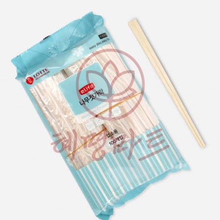 혜명몰협력사 혜명마트 나무젓가락 100개입 업소형 배달 축제 야유회 김밥포장 위생용품