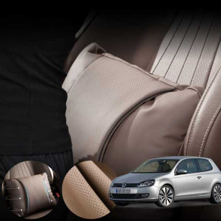 폭스바겐 골프 6세대 2.0GT (CCZ) 차량용 요추지지 허리쿠션 브라운 1개