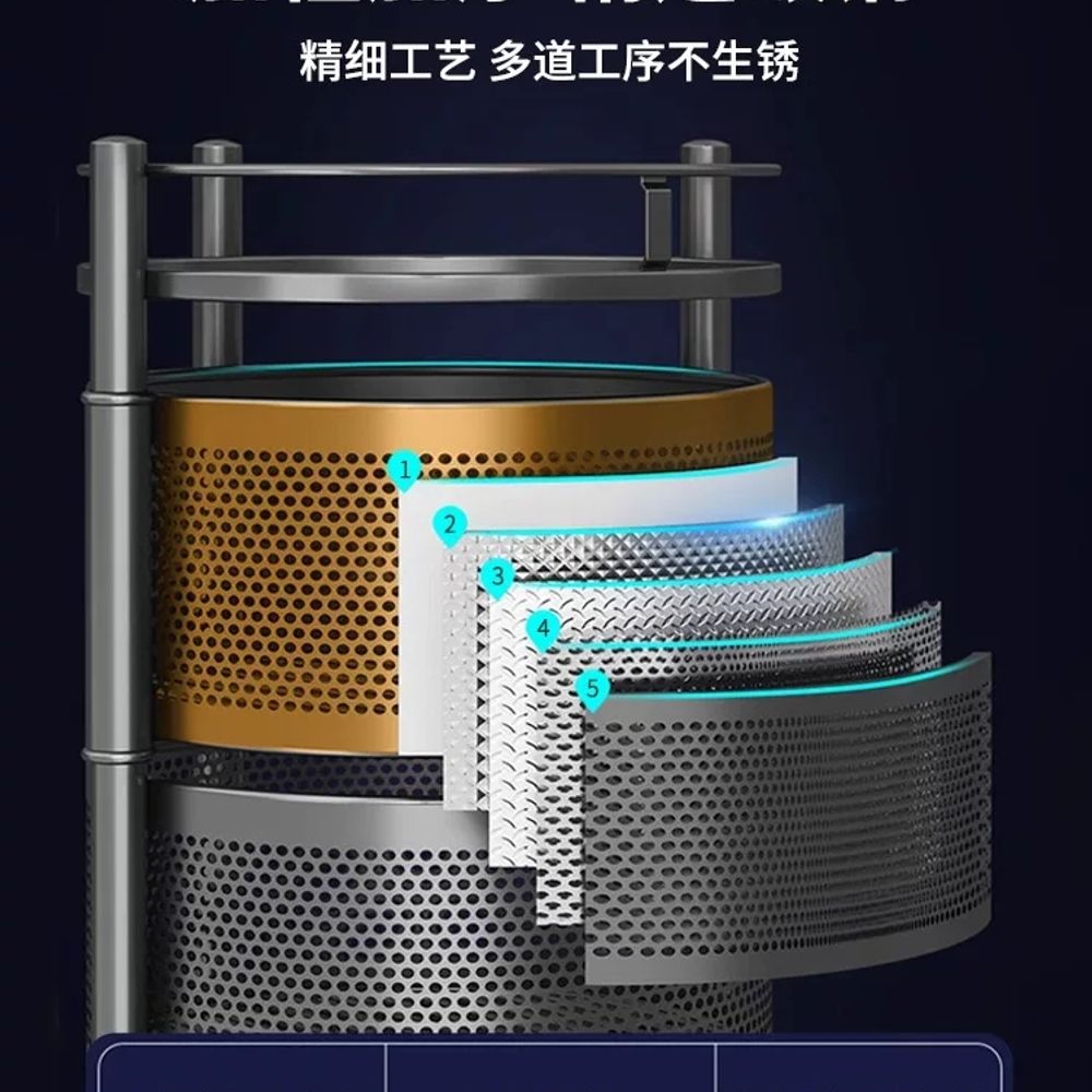 리멤버셀 양파보관함 감자 야채 베란다 A. 블랙 3겹 가드레일 상판 1겹 수납바구니 2겹 - 상세 이미지 4