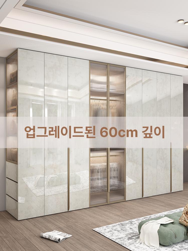 틈새 DVD 수납장 거실 모던 진열장 캐비닛 다용도 0.8 2.0m 옷장 2m높이 2문 조립 완료 - 상세 이미지 2