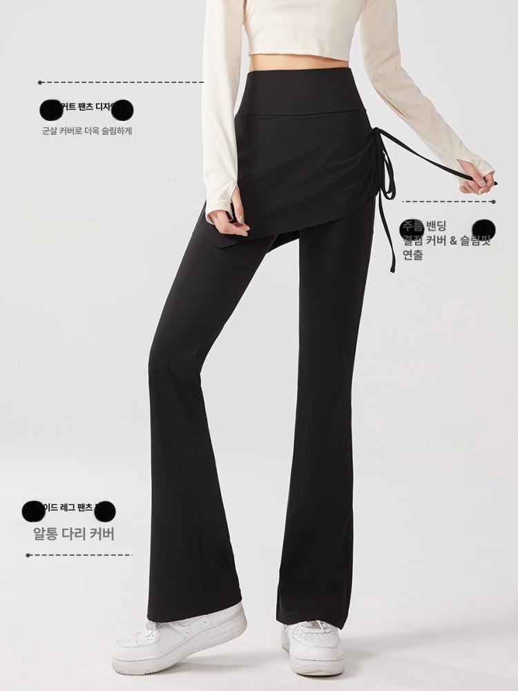 랩스커트 팬츠 에어로빅 복장 라틴 힙스카프 힙커버 치마 블랙 투피스 스타일 xl 60.0-70.0kg - 상세 이미지 3