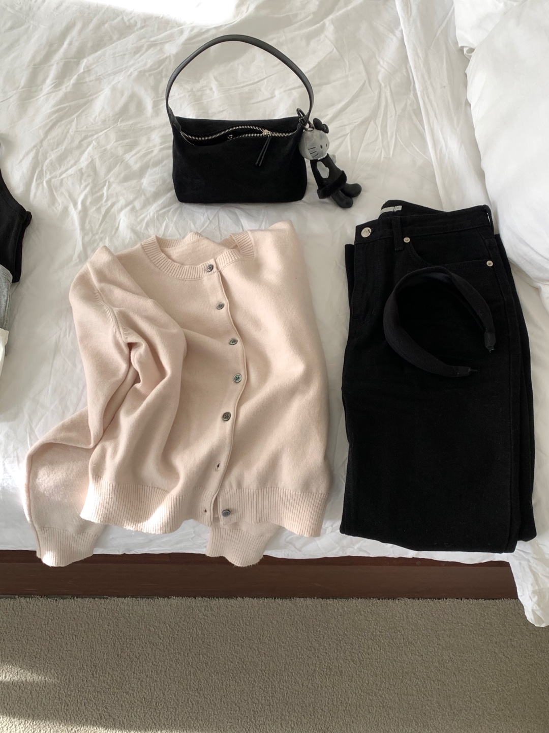 [1등가디건/단독핑크] 1500장 돌파 라운드 포근 울 가디건 제품 이미지