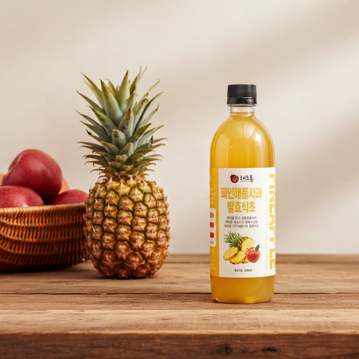 해초롱 천연발효사과파인애플식초 500ml 국산애사비 무첨가 초모함유 자연발효 혈당관리 - 상세 이미지 5