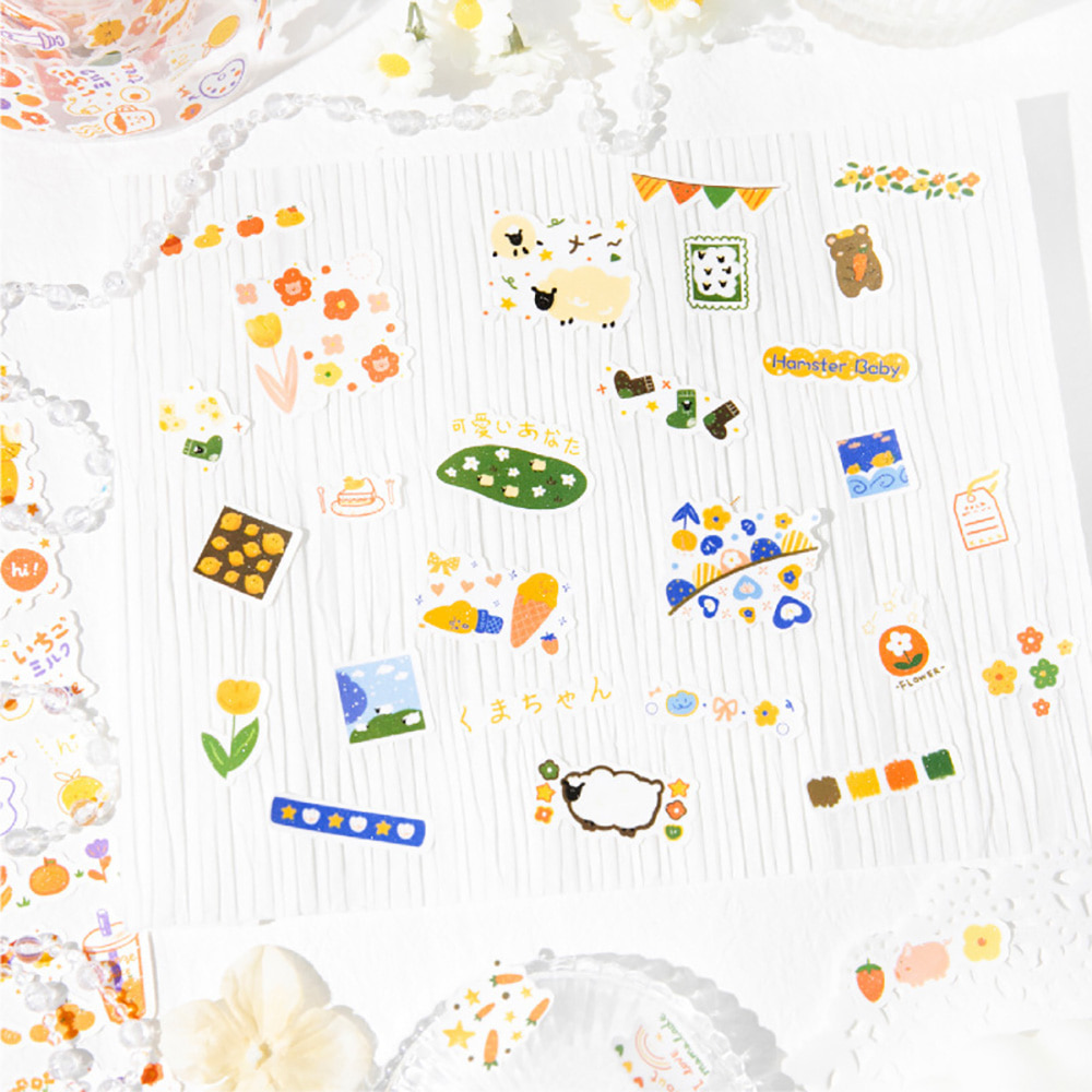 [세트구매 6종] 귀여운 글리터 키스컷 다꾸마테 이미지 2