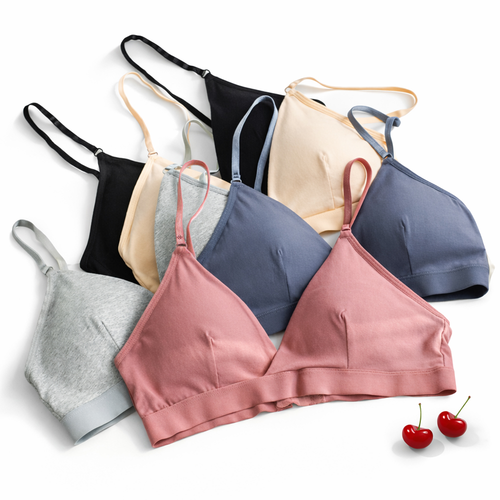 누모 처진가슴 보정 스포츠 순면 브라 아토피 접촉성피부염 노와이어 브라렛 제품 이미지