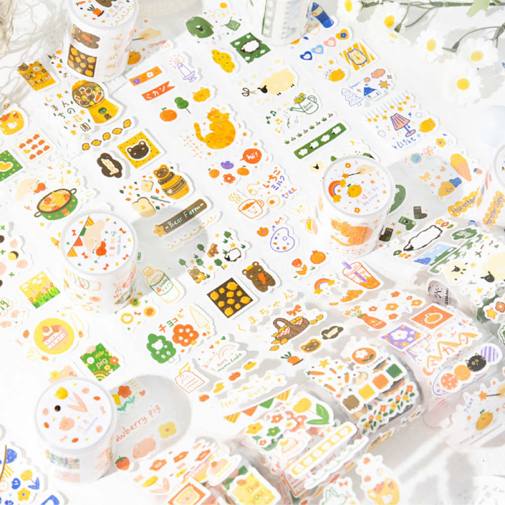 [세트구매 6종] 귀여운 글리터 키스컷 다꾸마테 실사용 후기 | 효과 있을까? - 대표 이미지