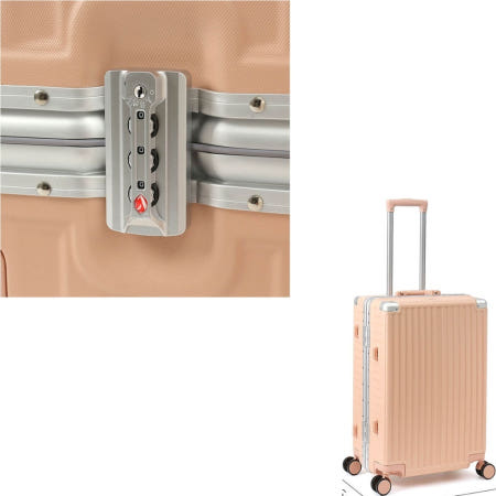 해외여행 여행 가방 위탁 수화물 금고형 튼튼한 대형 하드 캐리어 24인치 (핑크 분홍)