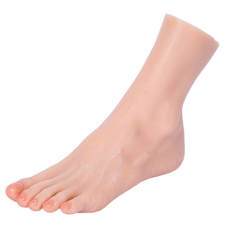 실리콘 발모형 패디큐어 마네킹 가짜발 네일연습 여성 발모델 - 상품 이미지