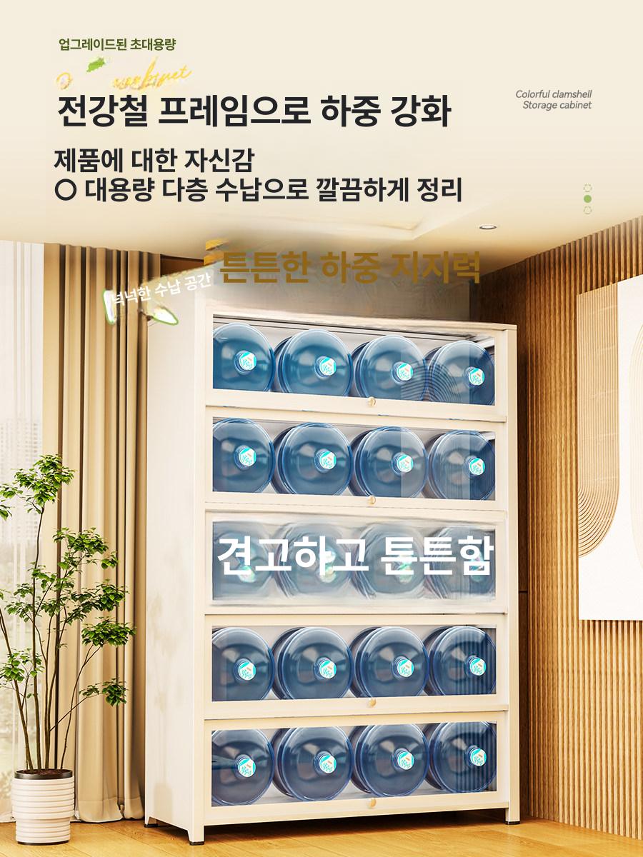 진열장 부착식 LED 쇼케이스 피규어 COB 간접 미니 클라우드화이트 3도어 120 x 35x106cm - 상세 이미지 5