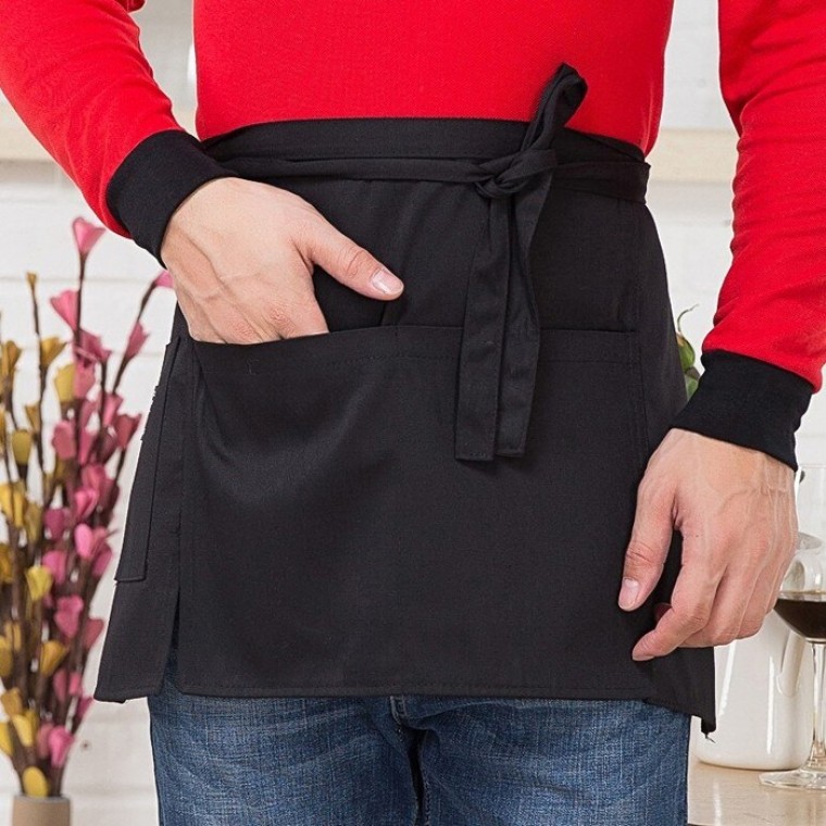 허리앞치마 옆트임 도모아 미니앞치마 셰프 주방 카페앞치마