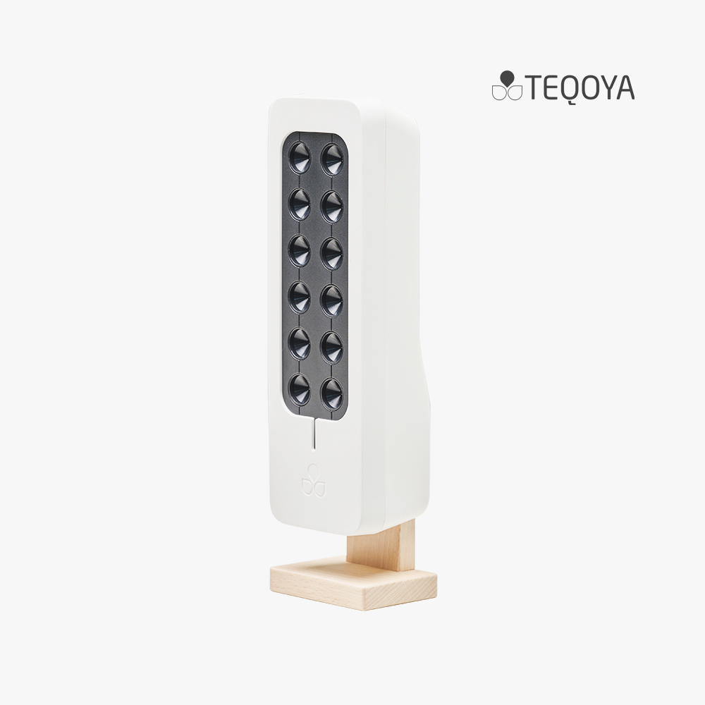 테코야 룸 200 화이트 필터없는 공기청정기 음이온 소형 원룸