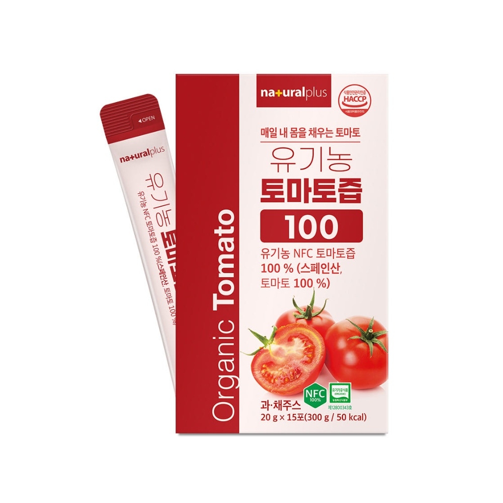 플러스 유기농 토마토즙 20gx15포 - 상품 이미지