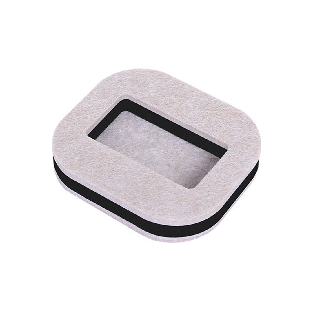 의자바퀴고정 바퀴커버 고정캡 패드 끌림 자국 스크래치 소음 방지 발커버 사각 펠트 마루용