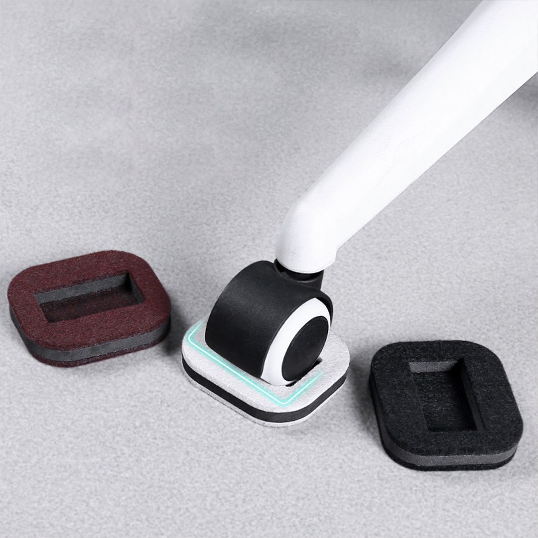 의자바퀴고정 바퀴커버 고정캡 패드 끌림 자국 스크래치 소음 방지 발커버 사각 펠트 마루용