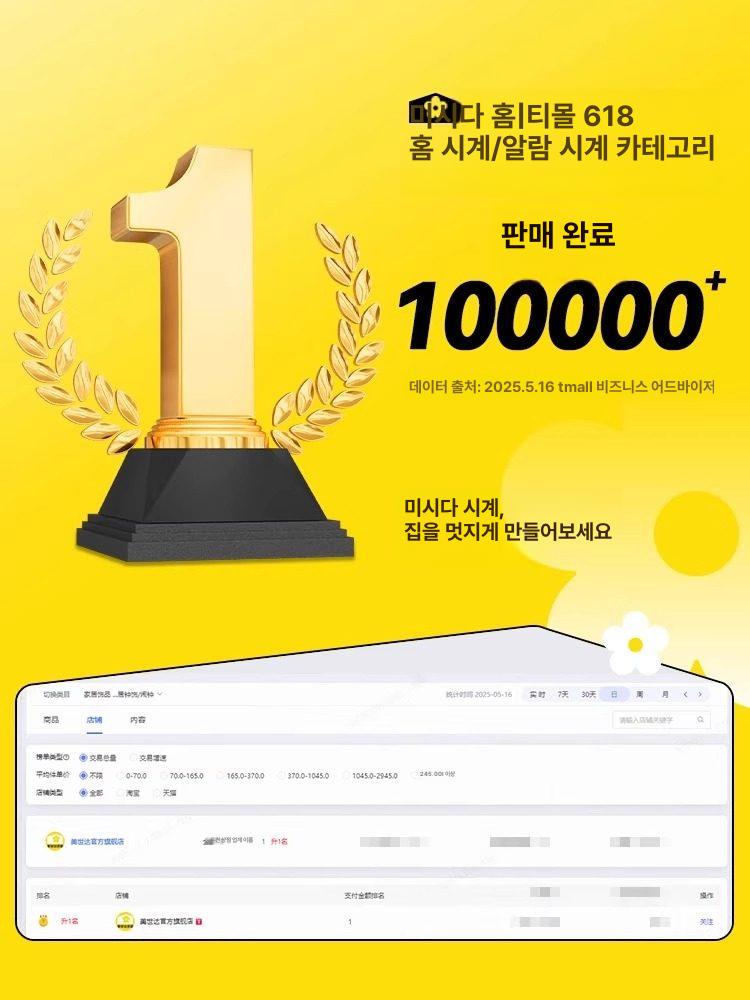 양면 거실용 집들이선물 양면시계 개업선물 무소음 대형 소형 양면 3D 철제 조명 포함 기타 정사각형 사이즈 기타 종류 - 상세 이미지 4