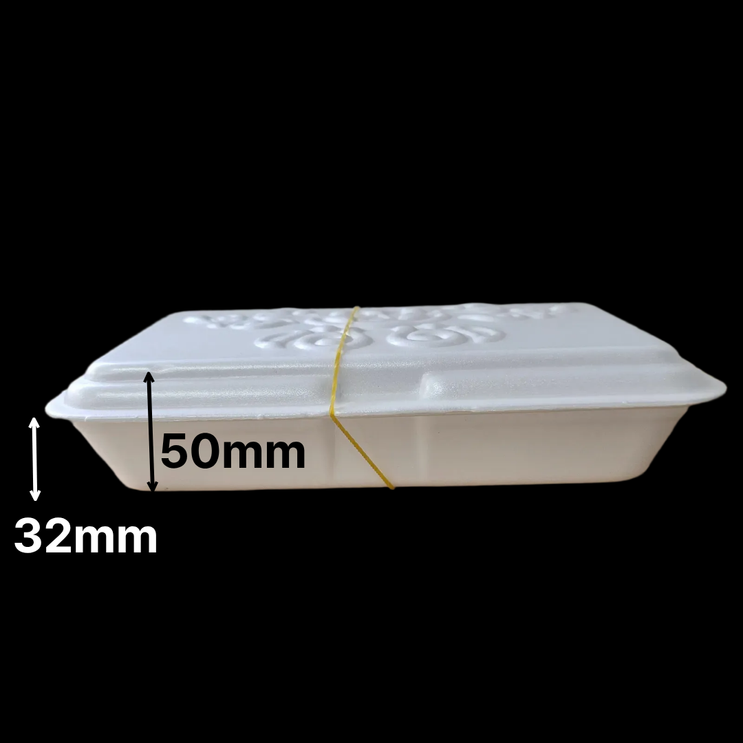 국산 PSP 왕만두 용기 50개 (대) 업소용 일회용 포장 용기 210X261X32mm - 상세 이미지 4