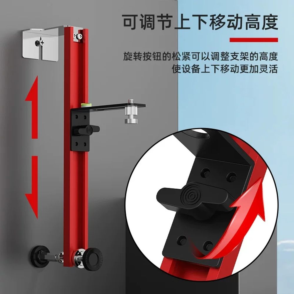 야외용레벨기 57QF 조절 가능한 홀더 디자인 정확 A. 레벨 벽 장착 브래킷 x600mm - 상세 이미지 4
