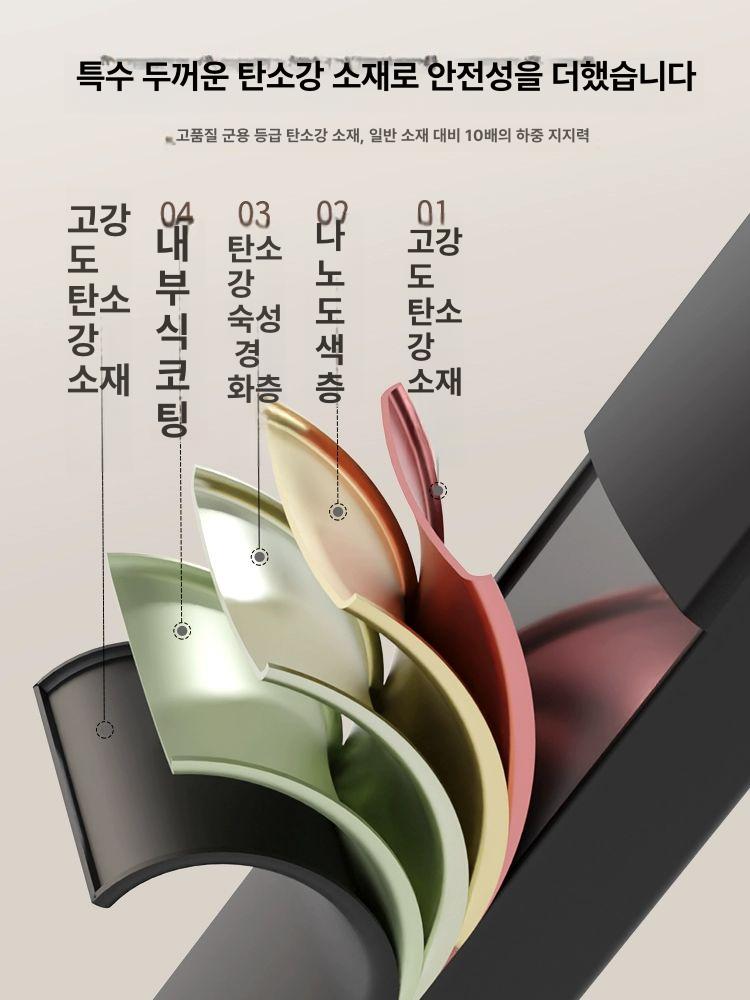 가정용 9단사다리 접이식 디딤대 안전 경량 복층 클래식블랙 3단 공구대 포함 가정용 사다리 - 상세 이미지 5