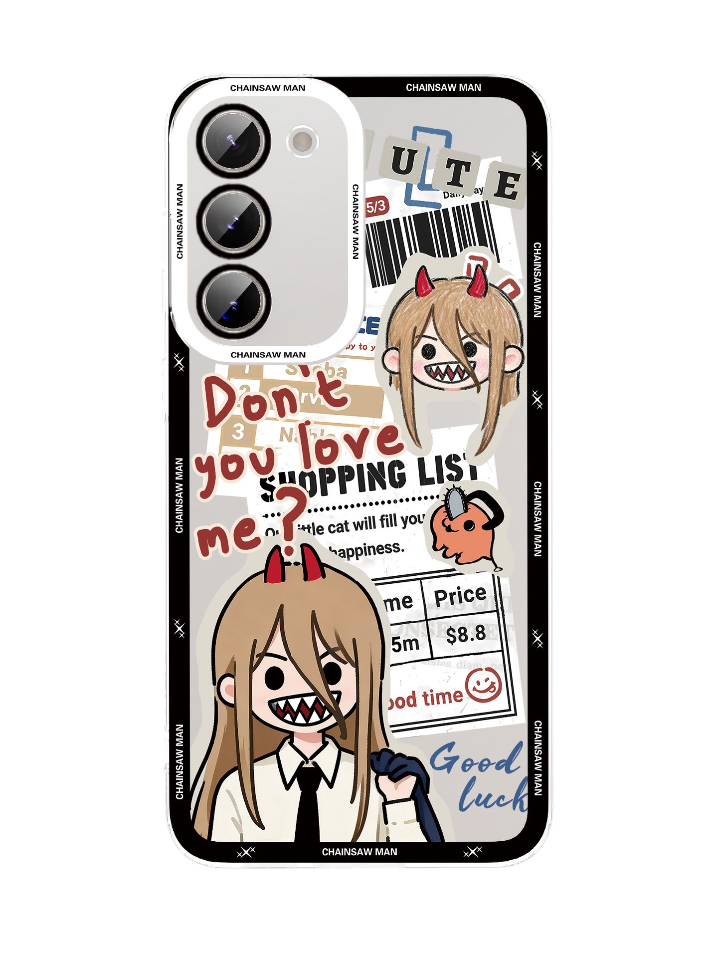 체인소맨 갤럭시 폰 케이스 S25 24 23 휴대폰 스마트폰 커버 파워 bd03315 Samsung S25 - 상세 이미지 5