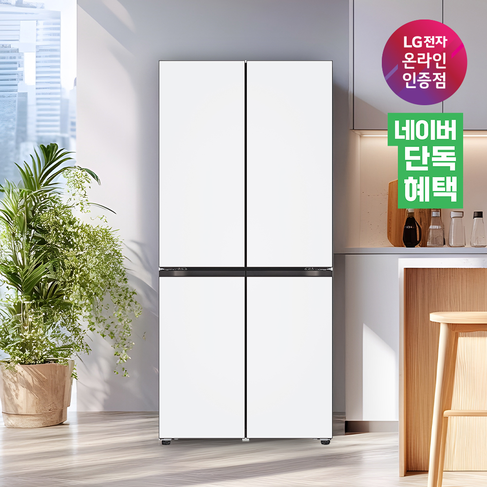 LG 디오스 오브제컬렉션 냉장고 Fit&Max 빌트인타입 냉장고 화이트/화이트(M516MQQ012S)
