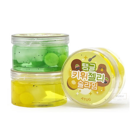 6보급창고 탱글키위젤리 향기슬라임 촉감놀이 액괴슬라임