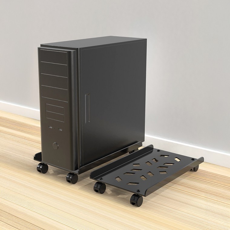 도모아 [싸더라] 조절식 PC 이동식 받침대 데스크탑 본체 스탠드 360도 회전 바퀴형 거치대