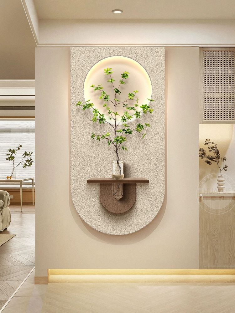 LED 액자 카페 벽장식 식물 벽화 센서 벽걸이 리모컨 E 3D + + + 토끼 화이트 28cm 40 x 80cm 20cm - 상세 이미지 4