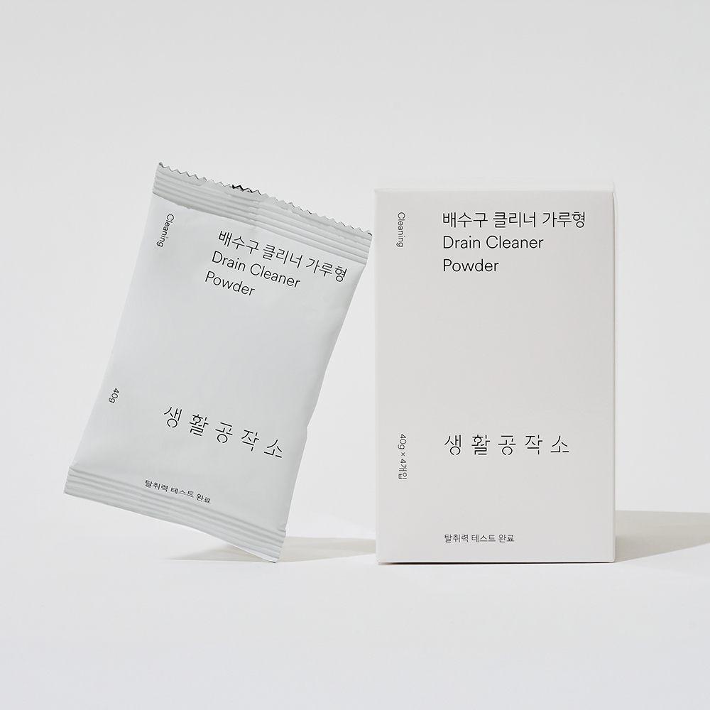 생활공작소 배수구 클리너 싱크대 40g 4개입 이미지 3