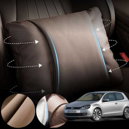 그나니몰 폭스바겐 골프 6세대 2.0GT (CCZ) 모템 자동차 가죽 요추지지 S라인 허리쿠션 브라운 1개