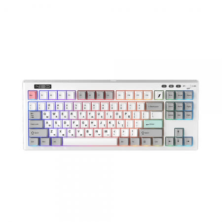 1stPlayer 1stPlayer NEO87 유무선 기계식 키보드 (레트로,라벤더축)