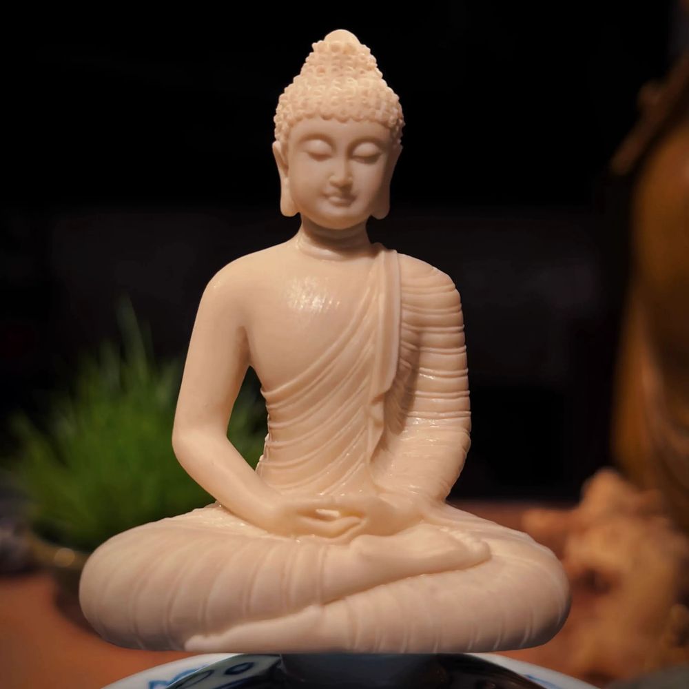 리멤버셀 도자기 부처님 불상 불교 음보살상 A. Sakyamuni 작은 부처 수지 장식품 - 상세 이미지 4