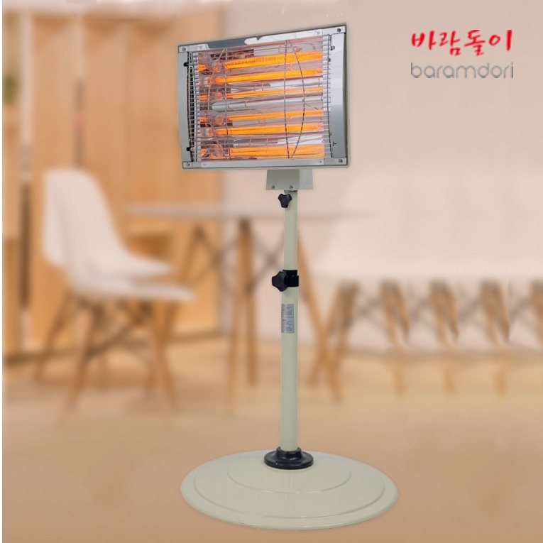 키높이 원적외선히터 카페 매장 식당 산업용 스탠드형 전기온열기 - 상품 이미지