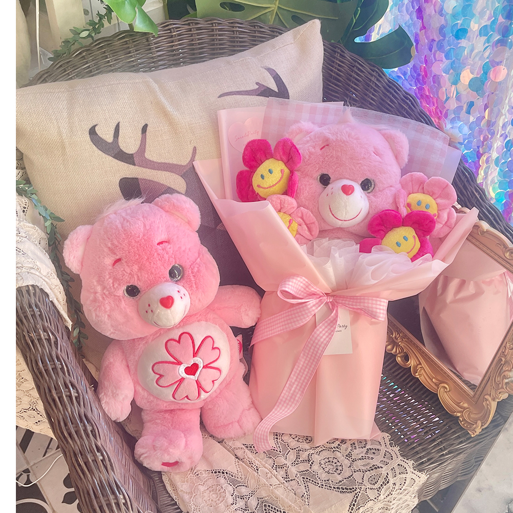 체리블라썸 케어베어 인형꽃다발 여자친구 화이트데이 생일선물 졸업식 - 상세 이미지 4