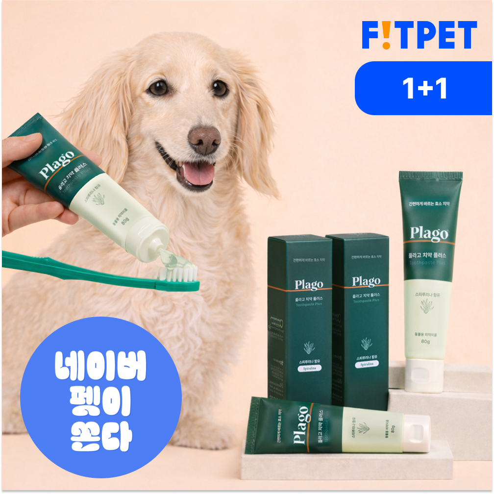 플라고 치약 강아지 고양이 입냄새 구취 치석 제거 바르는 치약 80g, 2개 제품 이미지