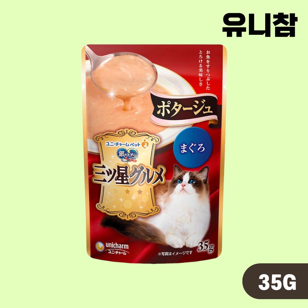 미쓰보시 구루메 자묘용 참치 가다랑어 후레이크35g 습식 파우치 - 상품 이미지