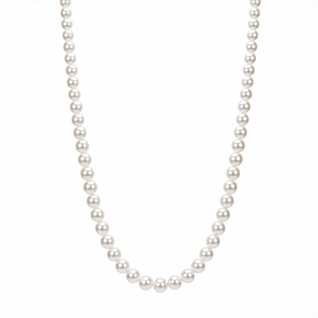 14K 골드 장식 4.5mm/5.5mm 담수진주 목걸이 AAA+ - 상품 이미지