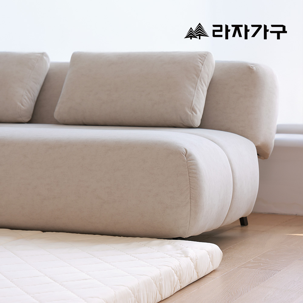 라자가구 루나 패브릭 접이식 3인 소파베드 저상형 원룸 싱글 소파침대