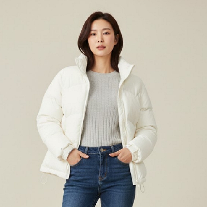 MILLET 밀레클레식 남녀공용 아웃도어 볼패딩 세미 오버핏 패딩점퍼 - 상세 이미지 3