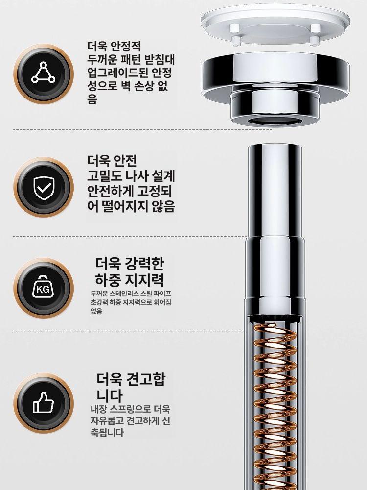 세면대 코너 접착식 드라이기 거치대 벽면 수납 화장실 보강형 20 30cm 스테인리스스틸 - 상세 이미지 5