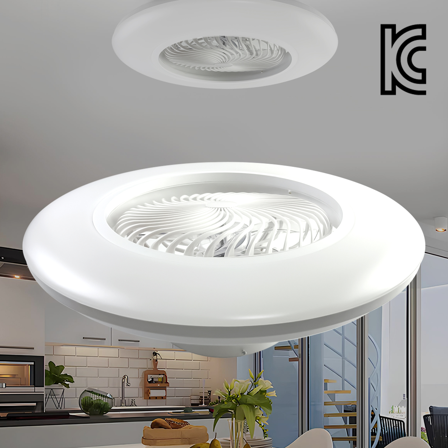 LED 360 팬라이트 방등 안방등 엘이디전등 방등교체 KC국내안전인증 선풍기방등 - 상세 이미지 2