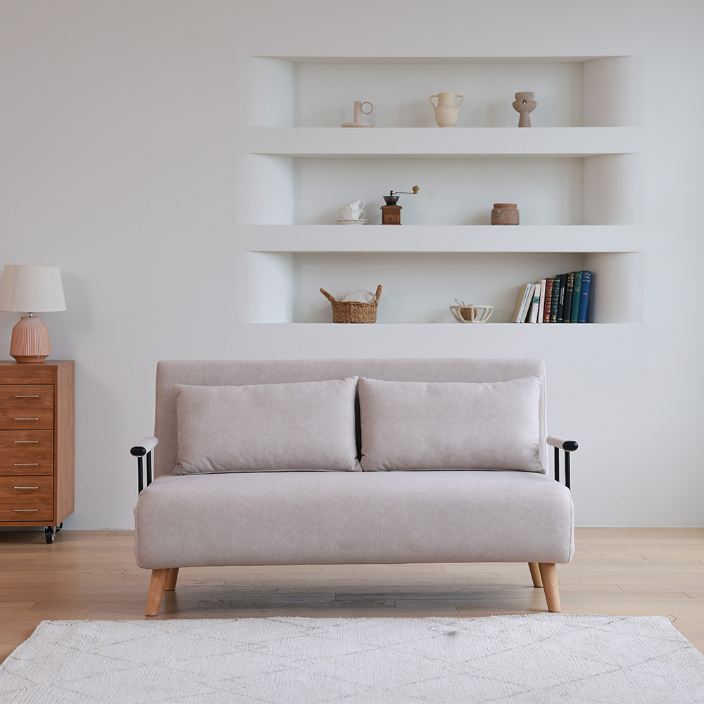 라자가구 리벨로 갤럭시 패브릭 1인 소파베드 카우치 원룸 싱글 접이식 침대