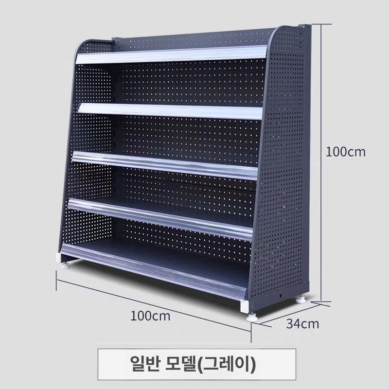 철제 진열장 판매대 과자 편의점 디스플레이 약국 마트 스탠다드 100 x 34x100 그레이5단 - 상세 이미지 5
