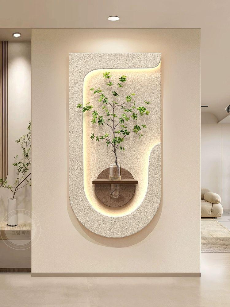 LED 액자 카페 벽장식 식물 벽화 센서 벽걸이 리모컨 E 3D + + + 토끼 화이트 28cm 40 x 80cm 20cm - 상세 이미지 3